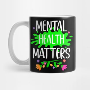 Support Squad Mental Health Awareness Lime Green Ribbon Mug